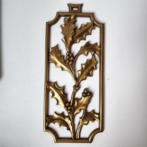 Sexton 4 Piece Metal Wall Decor Mid Century Modern Floral Art MCM Vintage USA - Picture 5 of 12